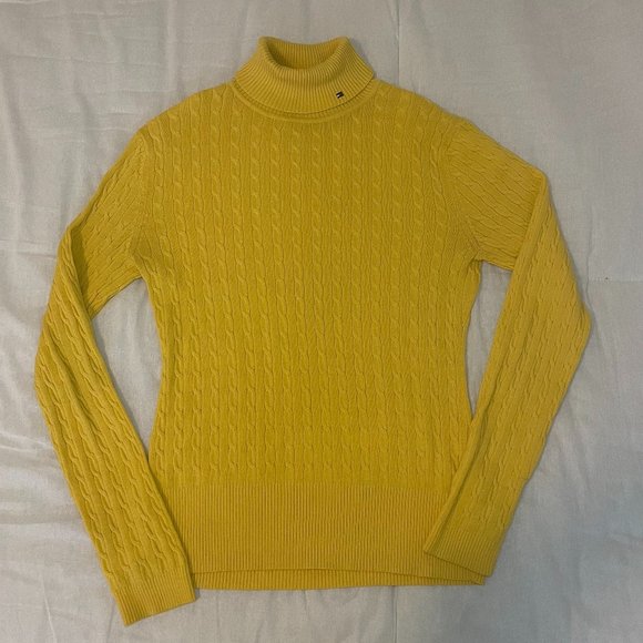 Vintage Yellow Tommy Hilfiger Turtleneck - Picture 1 of 5